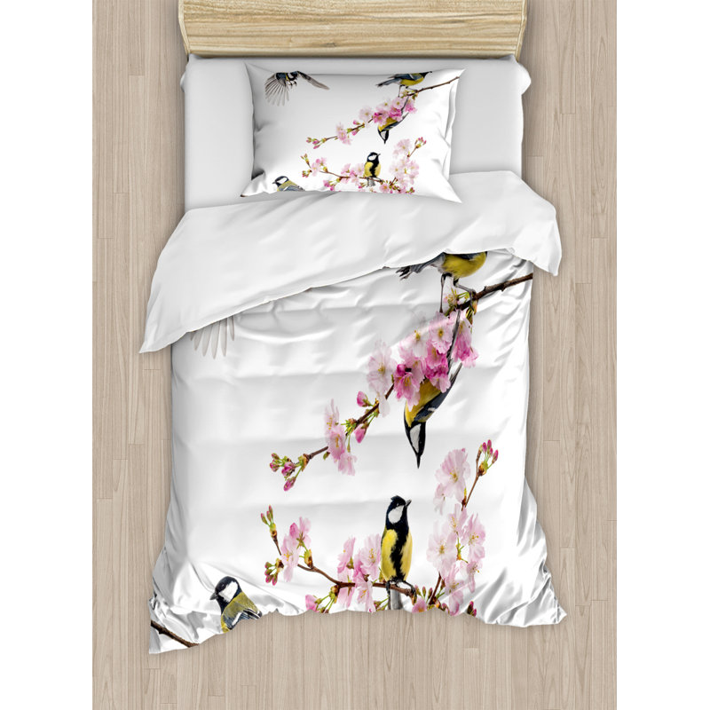 East Urban Home Birds Duvet Cover Set Wayfair